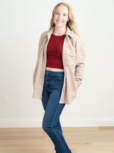 Load image into Gallery viewer, Teddy bear style jackets are always the best to handle the cold weather. We have an oversized fit jacket that comes with two patch pockets and two side pockets, button down, collared and super soft to the touch. This jacket is great for layering on top of hoodies for extra comfort! 100% Polyester Gentle wash cold
