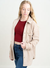 Load image into Gallery viewer, Teddy bear style jackets are always the best to handle the cold weather. We have an oversized fit jacket that comes with two patch pockets and two side pockets, button down, collared and super soft to the touch. This jacket is great for layering on top of hoodies for extra comfort! 100% Polyester Gentle wash cold