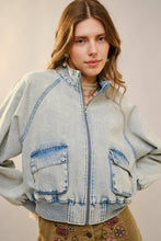 Load image into Gallery viewer, Wester Embroidered Jacket [Light Wash-23668]
