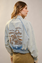 Load image into Gallery viewer, Wester Embroidered Jacket [Light Wash-23668]
