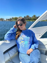 Load image into Gallery viewer, Lake Minnetonka Tie Dye Crop Crewneck Sweatshirt [Periwinkle]
