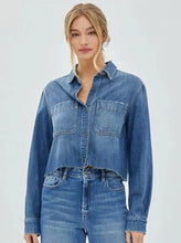 Load image into Gallery viewer, Hidden Jean Jacket [Medium Dark-HD143S]
