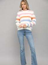 Load image into Gallery viewer, Stripe Looped Knit Sweater [Cream-FW9786]
