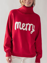 Load image into Gallery viewer, Merry Turtle/Mock Neck [Red-GWT1042]
