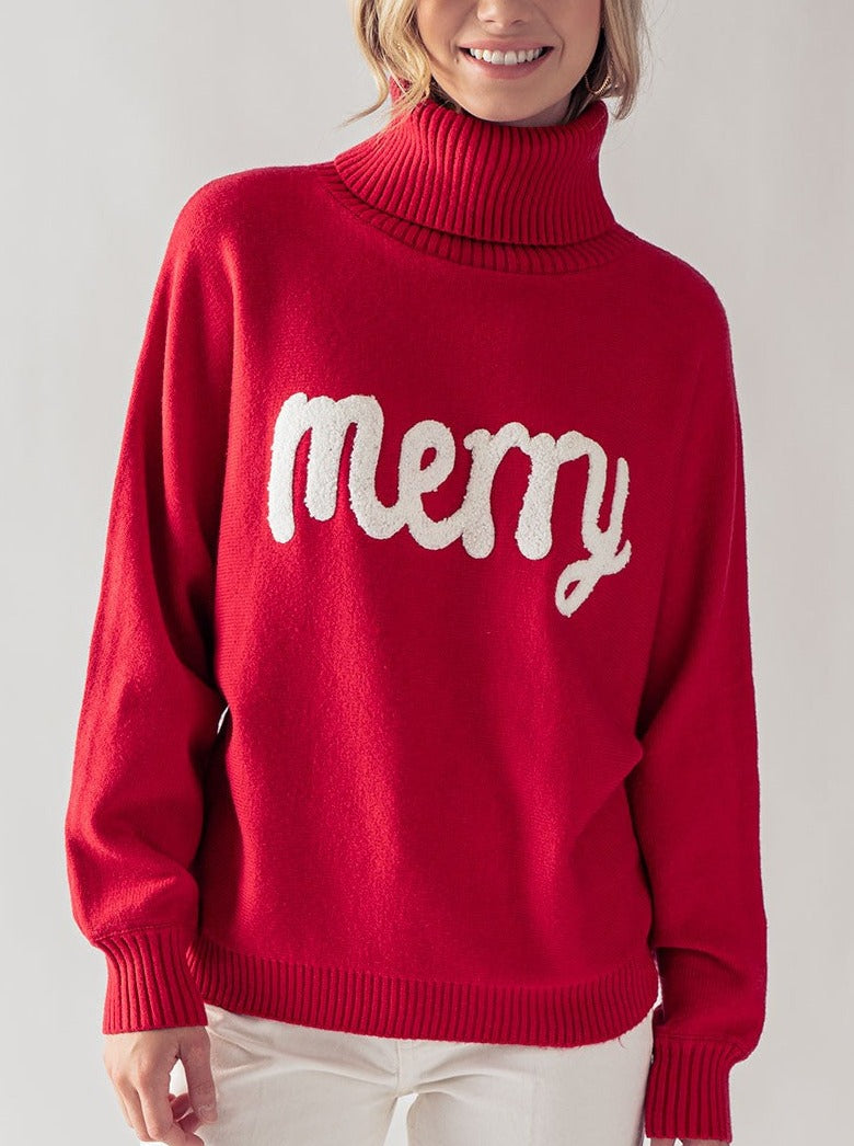 Merry Turtle/Mock Neck [Red-GWT1042]