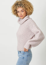 Load image into Gallery viewer, Turtle Neck Cropped Sweater [Pink Vanilla]
