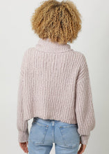 Load image into Gallery viewer, Turtle Neck Cropped Sweater [Pink Vanilla]
