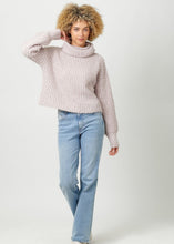 Load image into Gallery viewer, Turtle Neck Cropped Sweater [Pink Vanilla]
