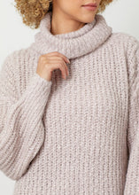 Load image into Gallery viewer, Turtle Neck Cropped Sweater [Pink Vanilla]
