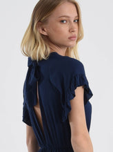 Load image into Gallery viewer, Woven Playsuit [Navy-N91BP]
