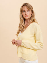 Load image into Gallery viewer, Cotton Gauze Button Down Cardigan [Lemon-39019]
