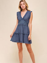 Load image into Gallery viewer, Sleeveless V-Neck Dress [Dusty Navy-3087D]
