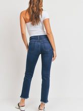 Load image into Gallery viewer, In a classic straight leg silhouette, these high-rise jeans are perfect for showcasing your best assets. Dress them up or down for any weekday or weekend.  Details  Rise 10” ; Inseam 28” 93% Cotton, 5% Polyester, 2% Spandex Made in USA Style no. BP351J
